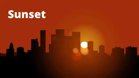 sunset