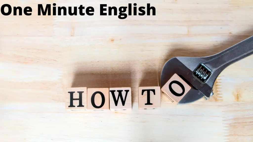 What Is The Plural Of How-to? - One Minute English