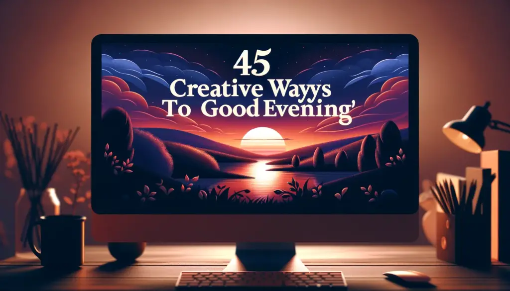 ways to say good evening